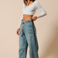 Drip Paint Denim