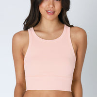 Chevron High Neck Crop