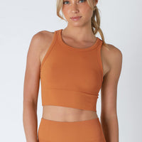 Chevron High Neck Crop