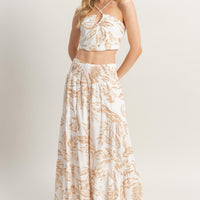Smocked Leaf Pant