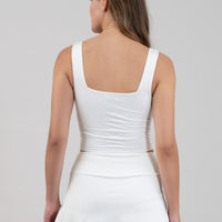 Reversible Square Neck Crop Top
