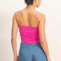 Ruched Bandeau Top