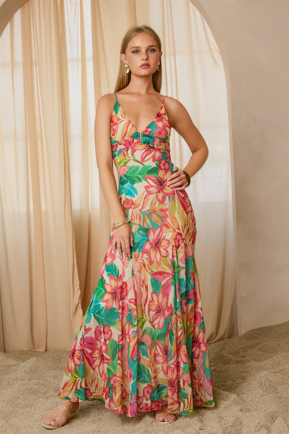 Hibiscus Maxi Dress