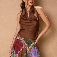 Satin Halter Neck Top
