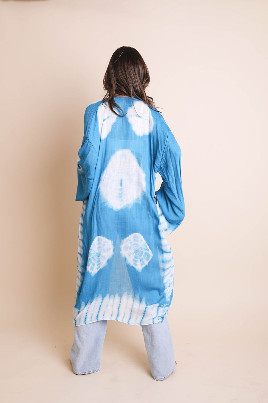 Tie-dye Longline Kimono