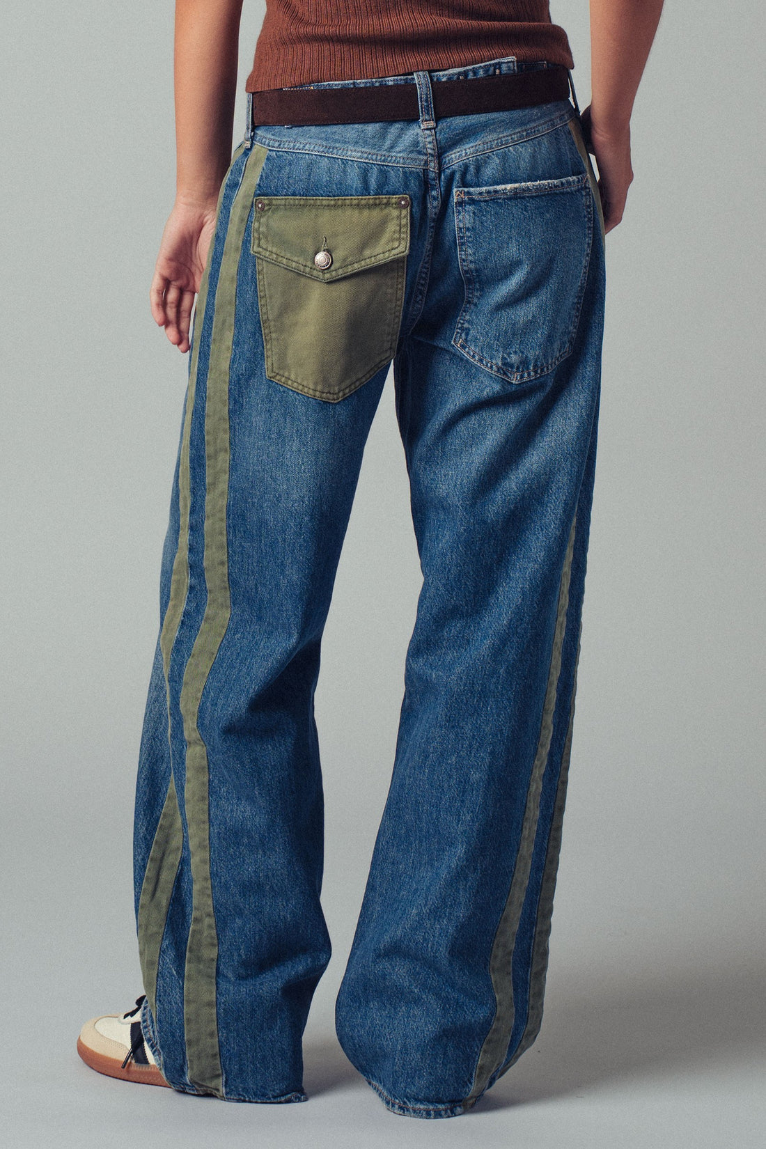 Utility Stripe Jeans