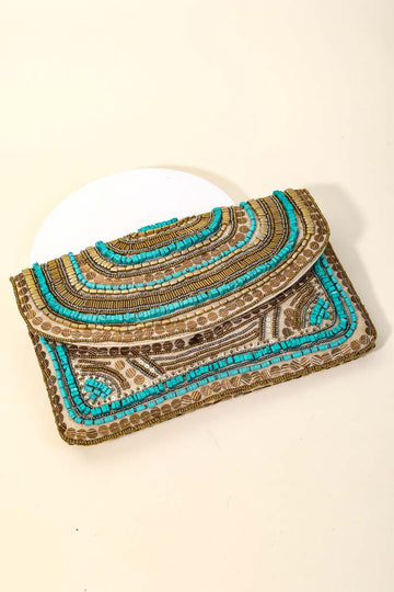 Boho Seed Bead Purse