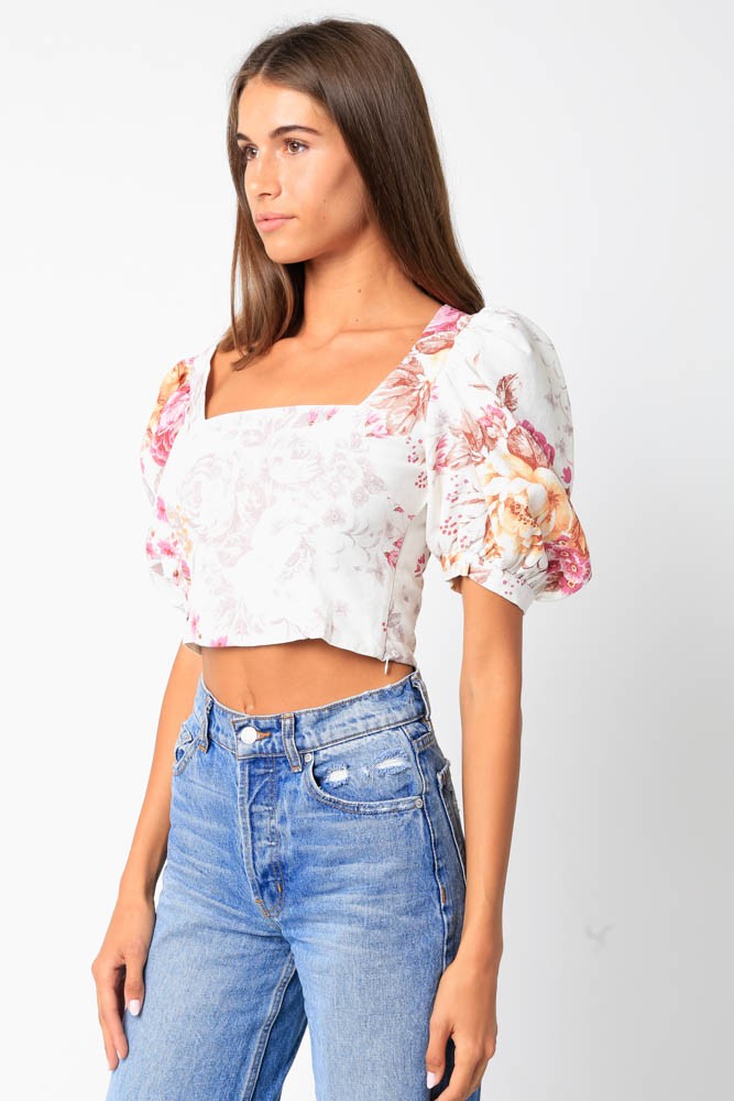 Macey Floral Top