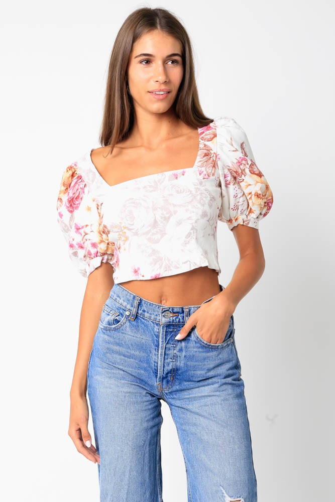 Macey Floral Top