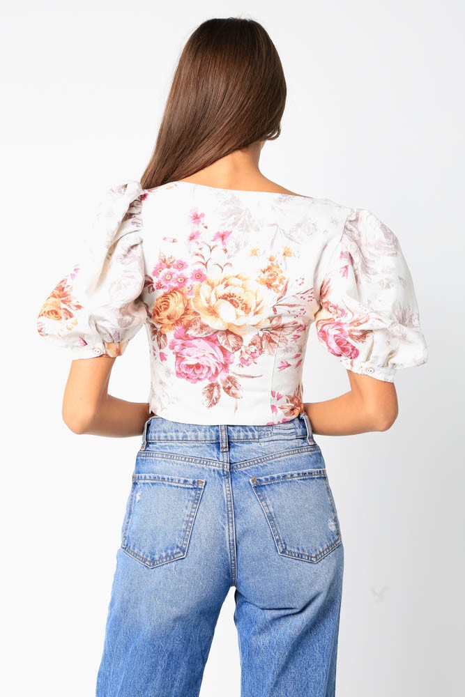 Macey Floral Top