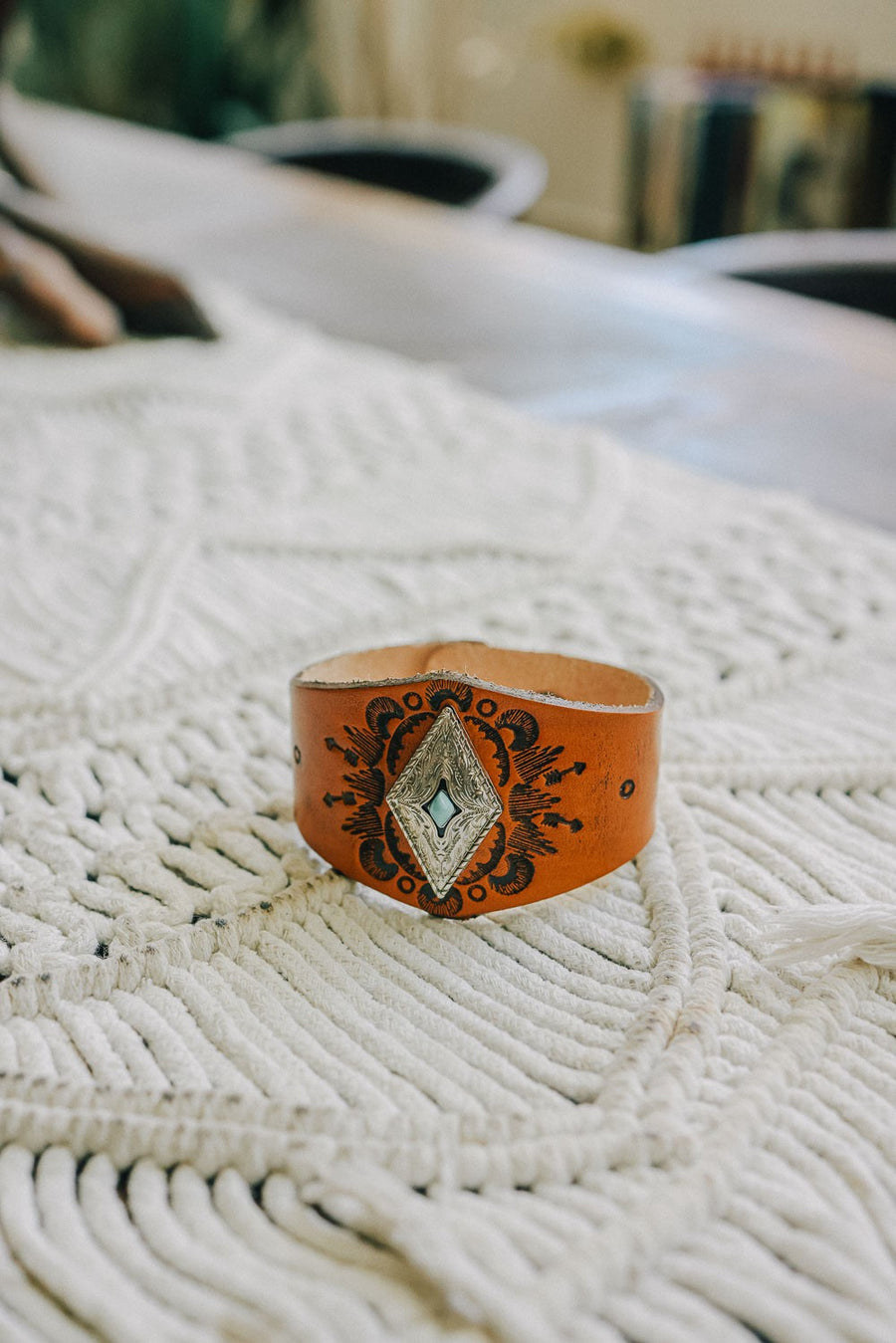 Turquoise Diamond Cuff