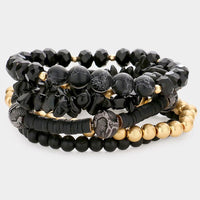 Stone Wood Bracelet