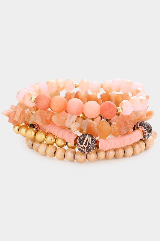 Stone Wood Bracelet