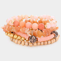 Stone Wood Bracelet