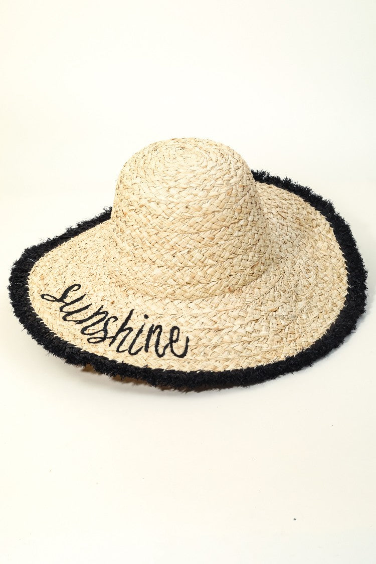 Sunshine Rafia Hat