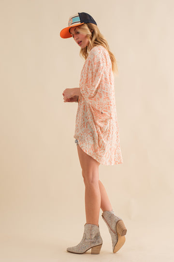 Geo Print Cardigan