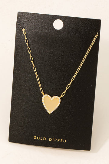 Gold Plated Heart Necklace