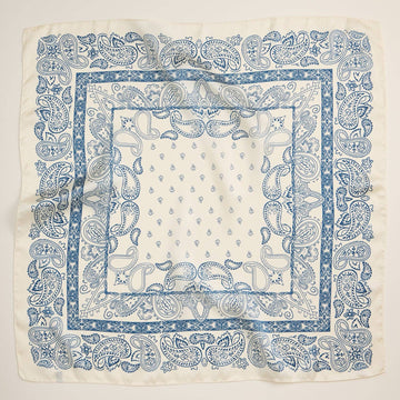 Silk Paisley Bandana Scarf