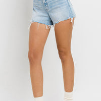 High Rise Distressed Short