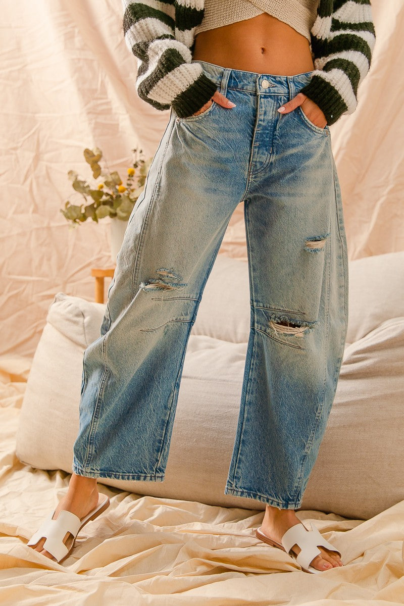Mid Rise Skater Jean