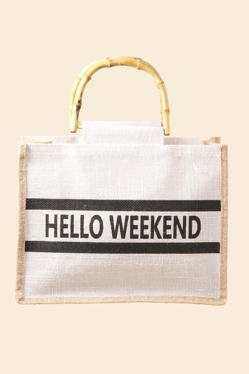 Hello Weekend Tote
