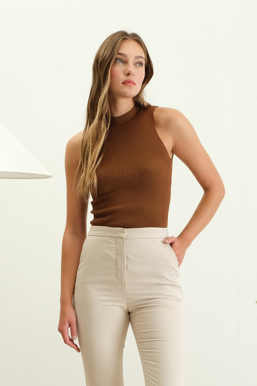 Mock Neck Sweater Top