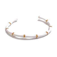 Enamel Bamboo Cuff