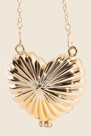 Gold Heart Purse
