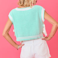 Mint Sweater Vest