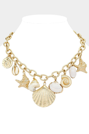Beach Boho Charm Necklace