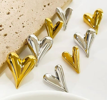 Heart Stud Earrings