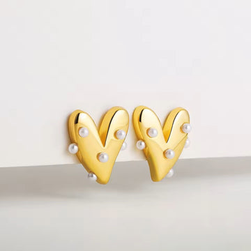 Small Heart Studs