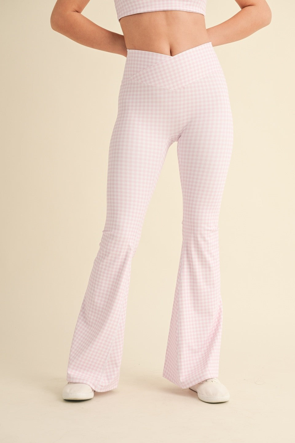 Gracie Gingham Flare Leggings