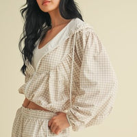 Gingham Windbreaker