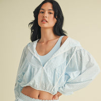 Gingham Windbreaker