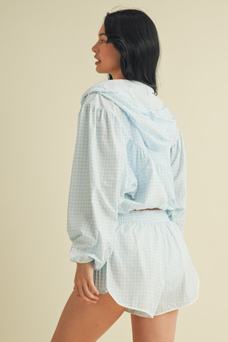 Gingham Windbreaker