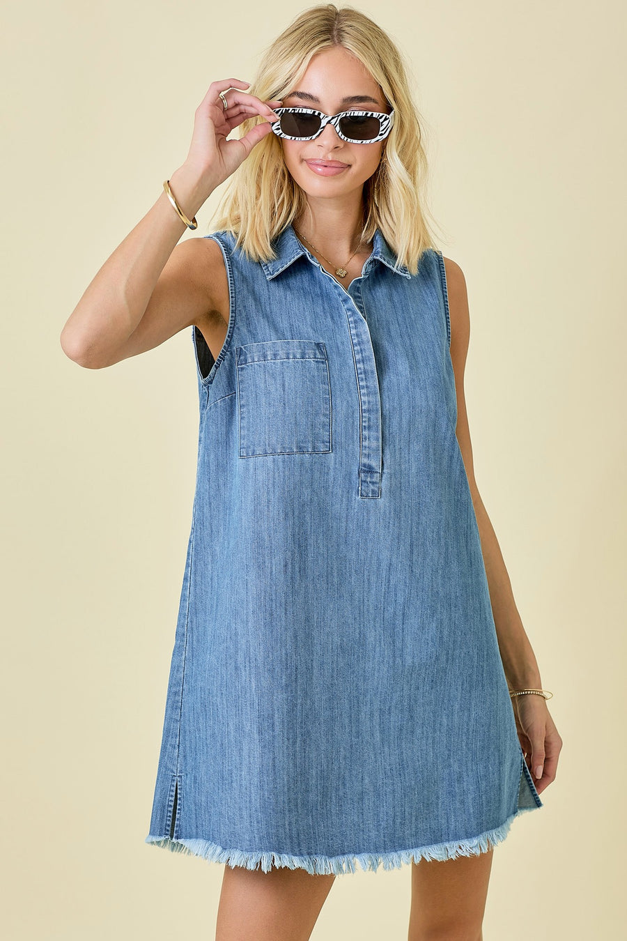 Jada Denim Shirt Dress