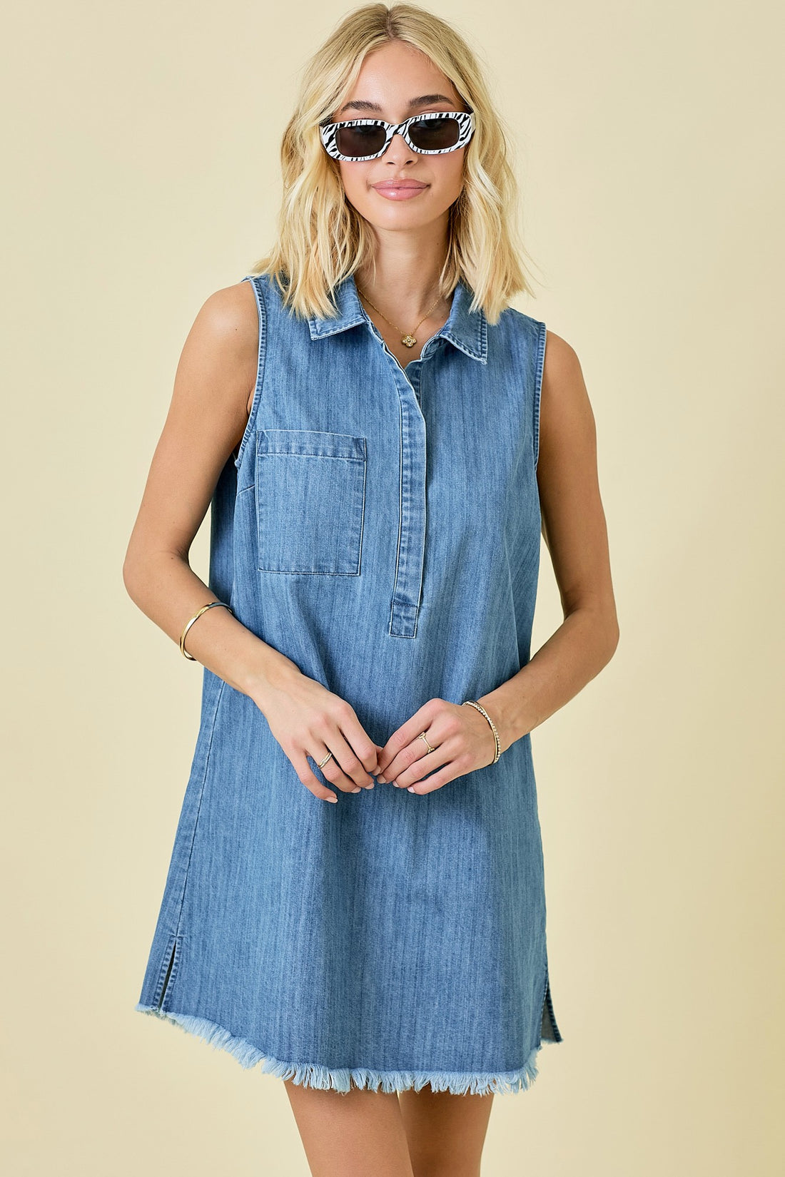 Jada Denim Shirt Dress
