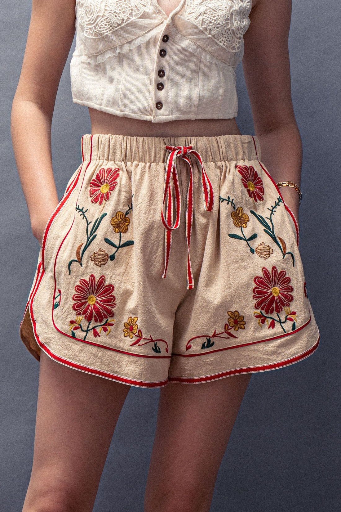 Wildflower Linen Shorts