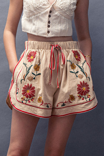 Wildflower Linen Shorts