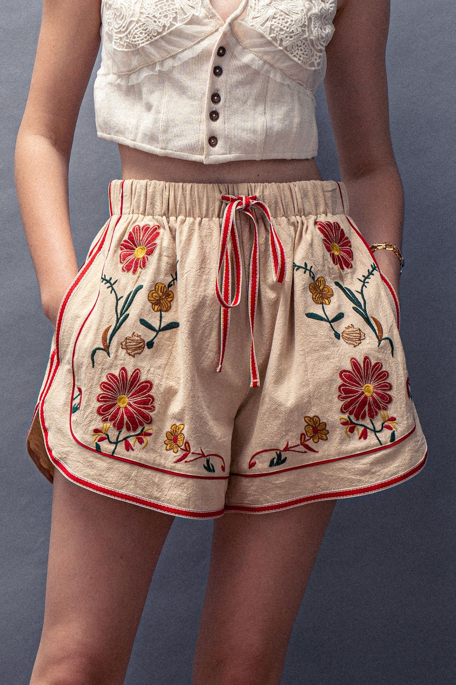 Wildflower Linen Shorts