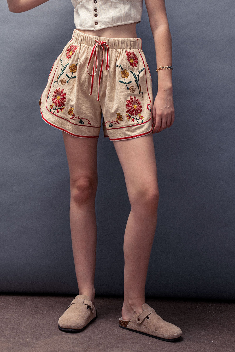 Wildflower Linen Shorts