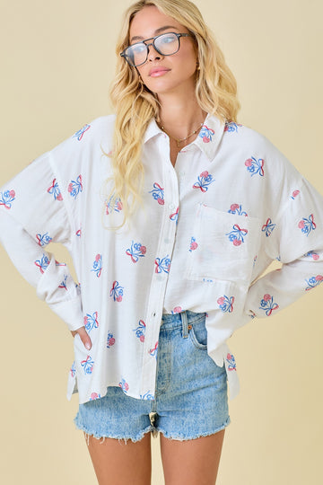 Cherry Americana Long Sleeve