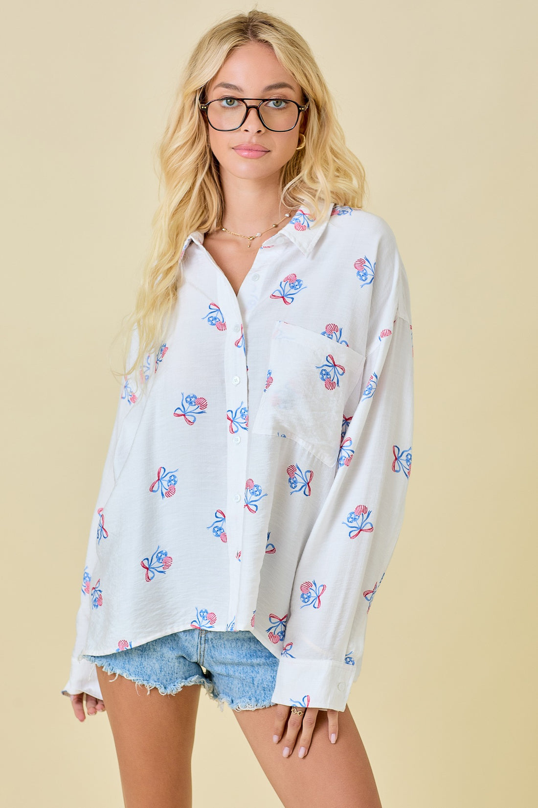 Cherry Americana Long Sleeve