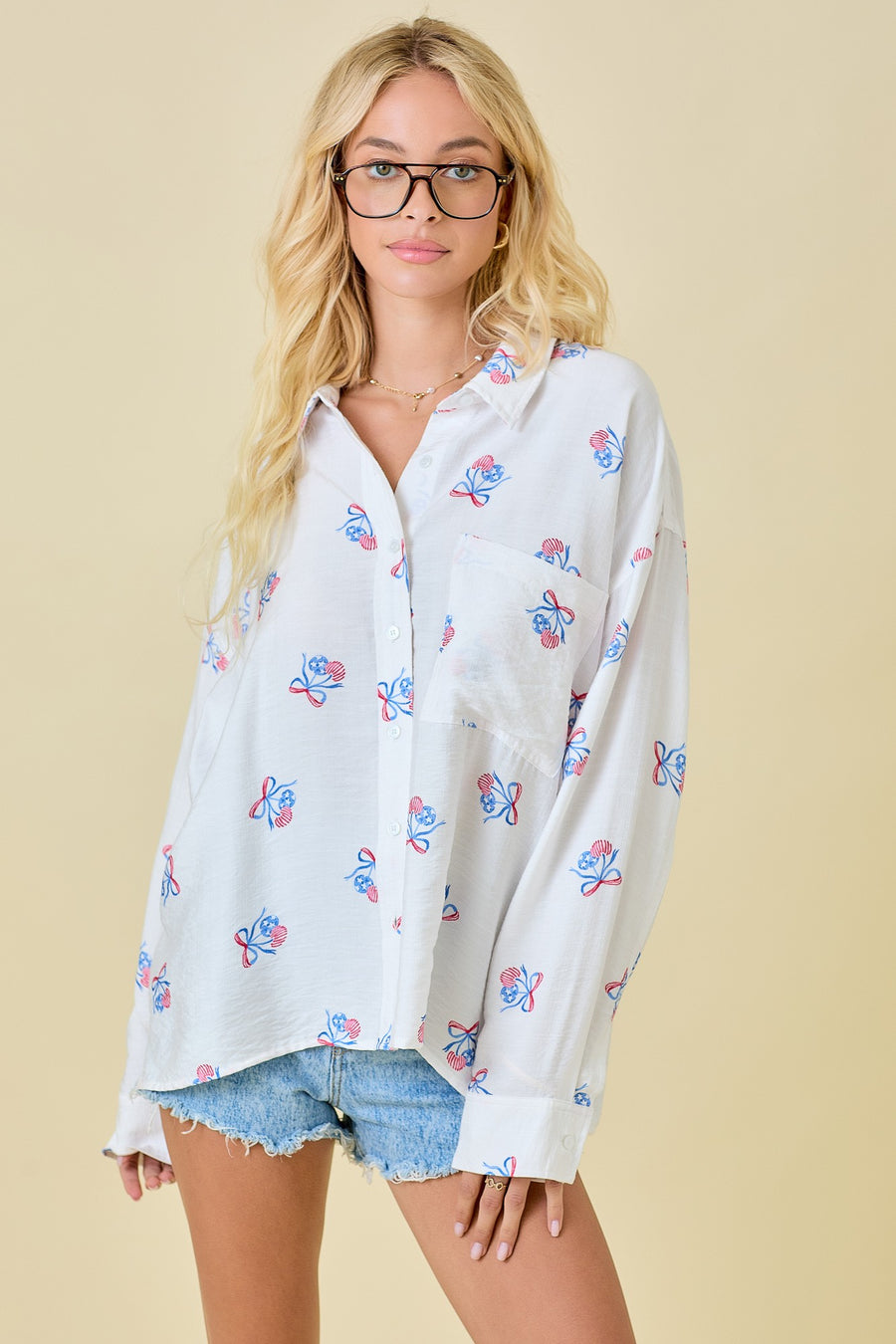 Cherry Americana Long Sleeve