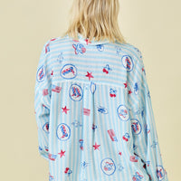 Striped Americana Long Sleeve