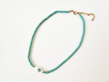 Evil Eye Beaded Necklace