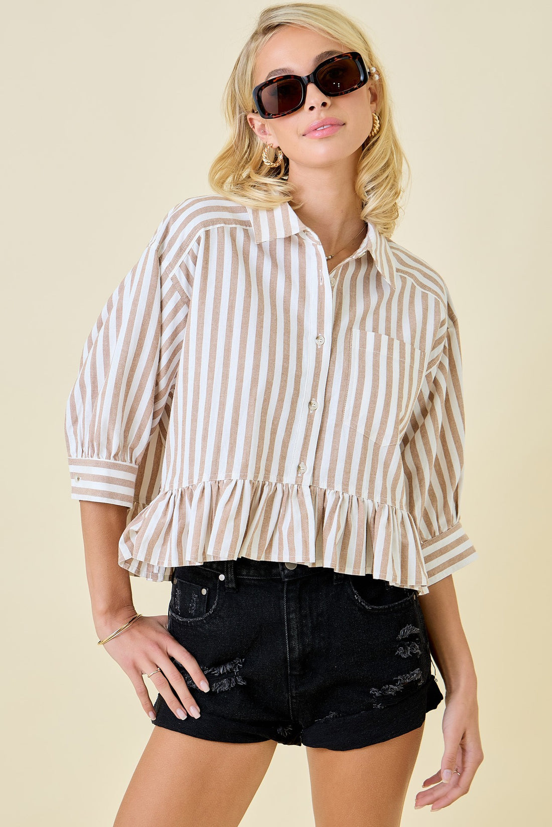 Izzy Ruffle Blouse