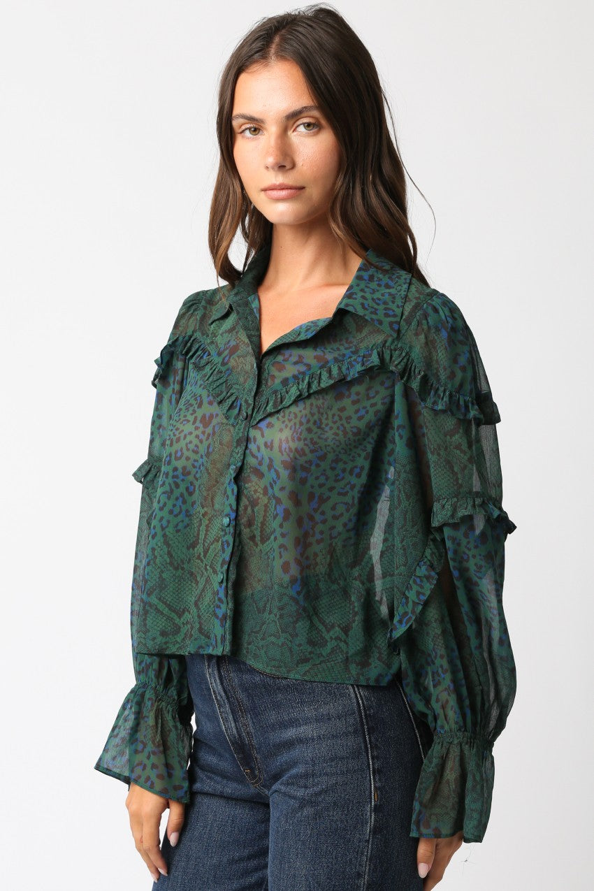 Zaria Ruffle Blouse