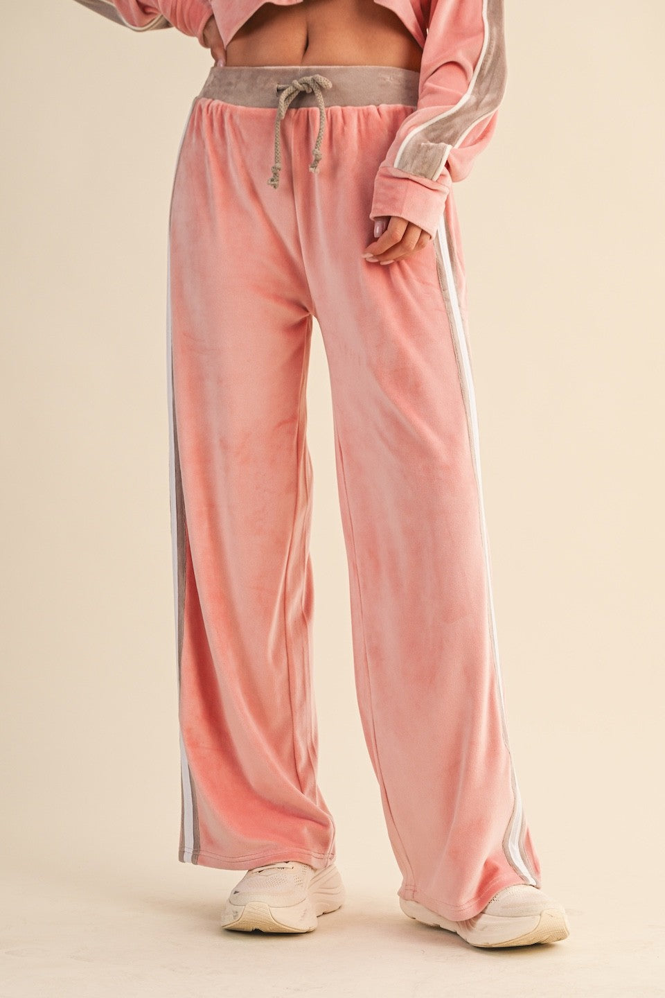 Velour Track Pants